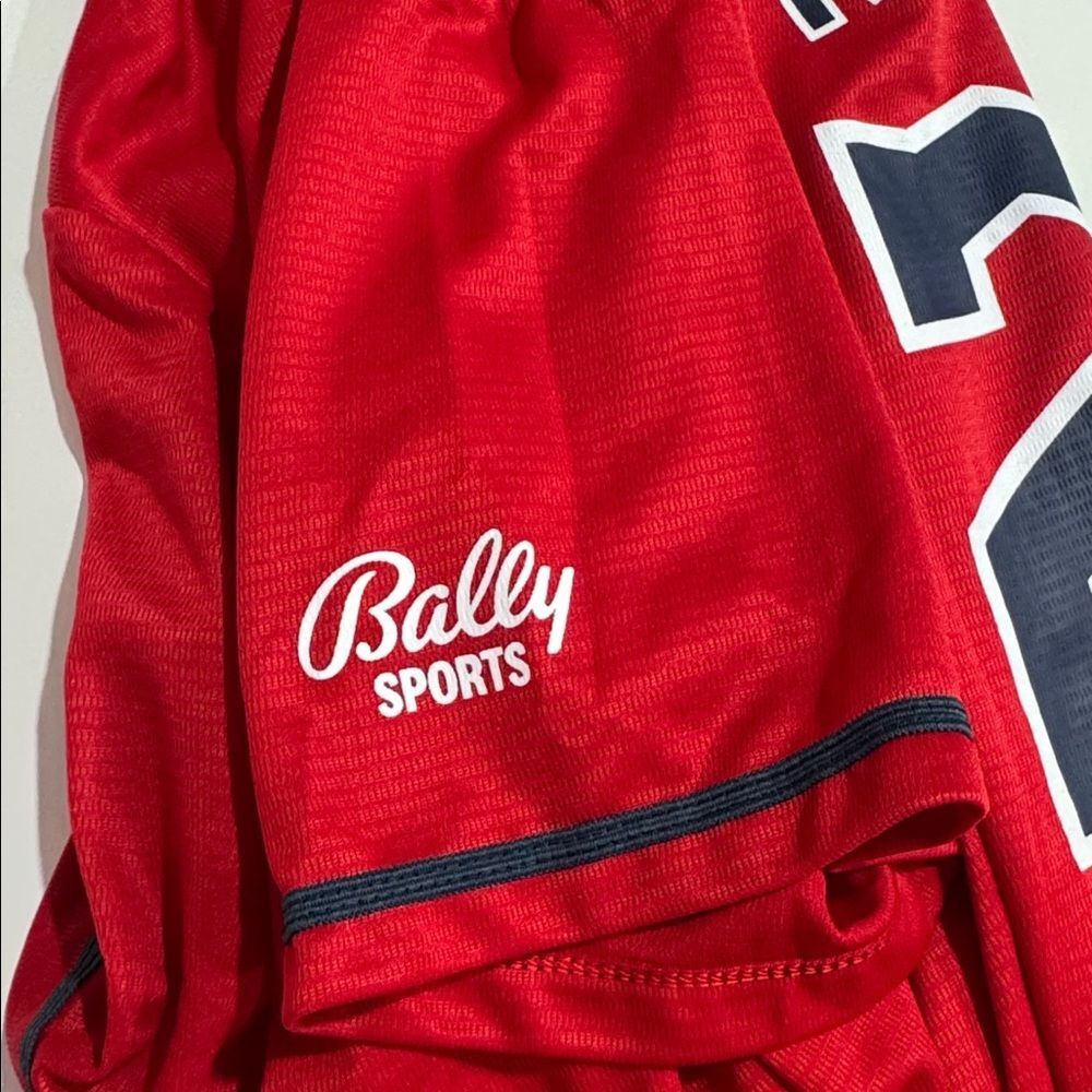 Guardians Red Baseball Jersey Euc - image 4